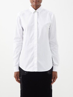 Point-collar Cotton-poplin Shirt