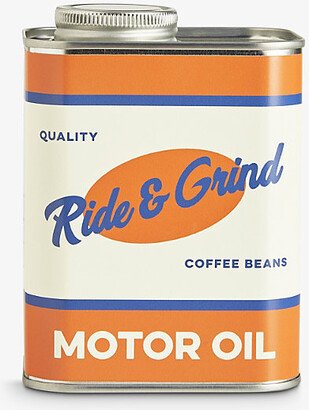 Ride & Grind Check Motor Oil Coffee Bean Tin, Size: