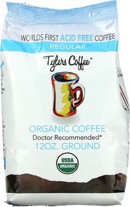 Tylers Coffees Organic Coffee, Ground, Regular, 12 oz