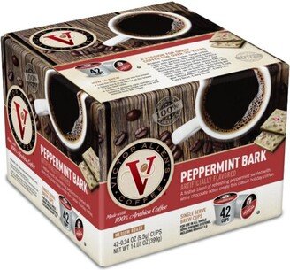 Victor Allen's Coffee Peppermint Bark Flavored Single Serve Coffee Pods, 42 Ct