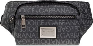 Belt Bag With Logo - Black-AU