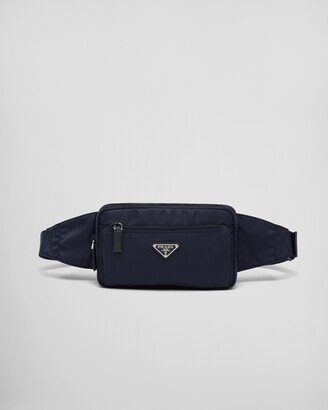 Re-nylon And Saffiano Leather Belt Bag-AC