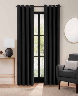 Luxury Cotton Velvet 100 Blackout Grommet1 Pc. Curtain Panel Collection