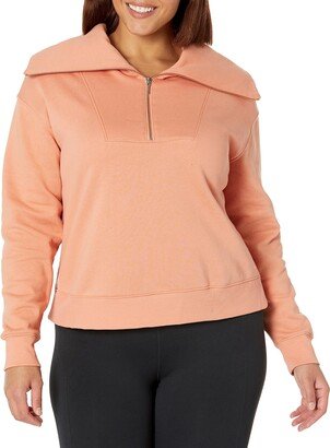 Women's Super Soft Half Zip Long-Sleeve Sweatshirt