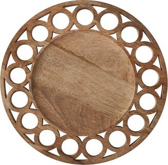 Wooden Circles Charger Set