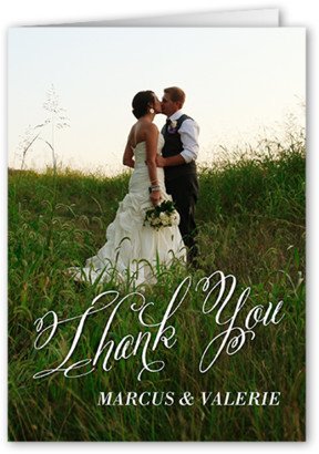 Wedding Thank You Cards: Pure Union Thank You Card, White, Matte, Folded Smooth Cardstock