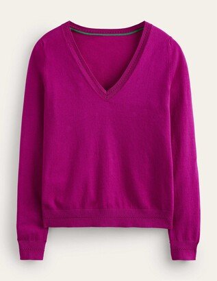 Catriona Cotton V-Neck Sweater