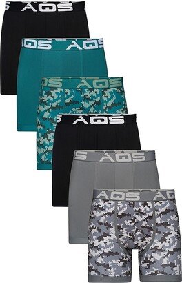 AQS 6-Pack Assorted Camouflage Boxer Briefs