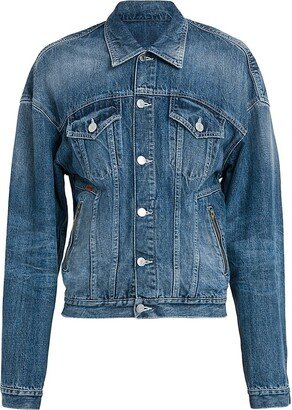 Balloon Shoulder Denim Jacket