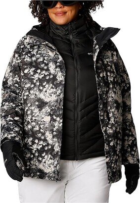 Plus Size Whirlibird IV Interchange Jacket (Black Iceblooms Print) Women's Coat