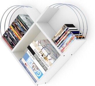 Furnia Drean Wood Bsae Heart Design Modern Shelf