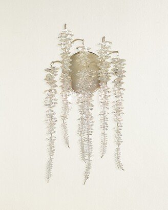 Cascading Crystal 2-Light Wall Sconce