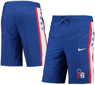 Men's Royal Philadelphia 76ers Courtside Heritage Shorts