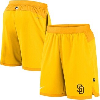 Men's Gold San Diego Padres Authentic Collection Flex Vent Performance Shorts