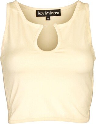 Koy & Victoria Inc. Serita Crop Top - Butter