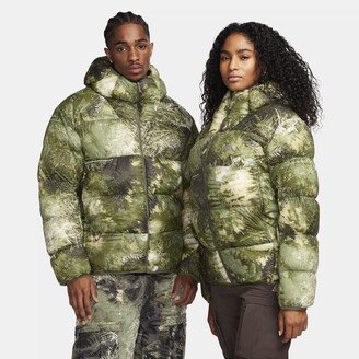 Unisex ACG Lunar Lake Puffer Therma-FIT ADV Loose Hooded Jacket in Green