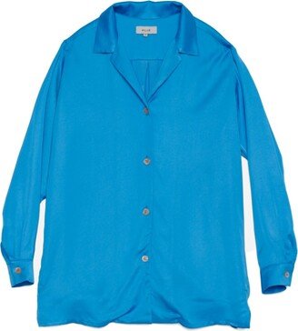 Satin Blouse - Light Blue