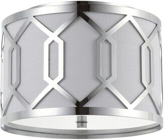 Hex 2-Light 12.5In Metal Flush Mount