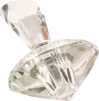 Crystal Leaning Perfume Bottle - 5.5x5.5x1.0