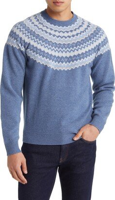 Brunhall Fair Isle Wool & Cashmere Crewneck Sweater