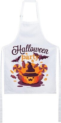 USA Halloween Party Candy and Classic Icons White Apron