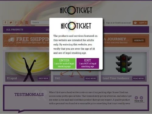 Nicoticket.com Promo Codes & Coupons