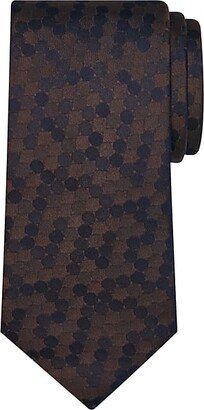 Pronto Uomo Men's Narrow Tie Dot Brown