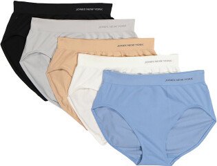 5pk Seamless Hi Cut Briefs for Women