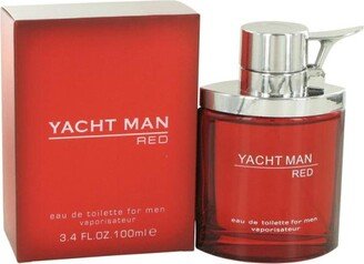 Yacht Man Red by Myrurgia Eau De Toilette Spray 3.4 oz