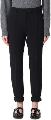 High Waist Cropped Trousers-AA