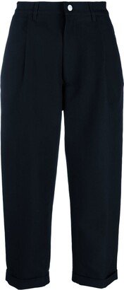 Cropped Tailored Trousers-CL