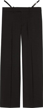 Side-Strap Wool Trousers