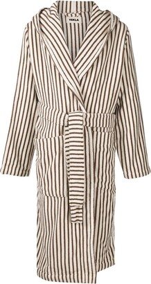 Striped Organic Cotton Bath Robe