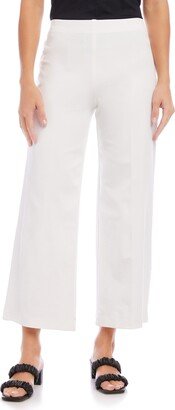 High Waist Crop Wide Leg Pants