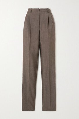 Turnchapel Wool-blend Straight-leg Pants - Brown