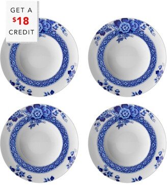 Blue Ming Soup Plates (Set Of 4) With $18 Credit