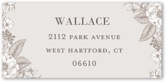 Address Labels: Flowers Abound Address Label, White, Address Label, Matte