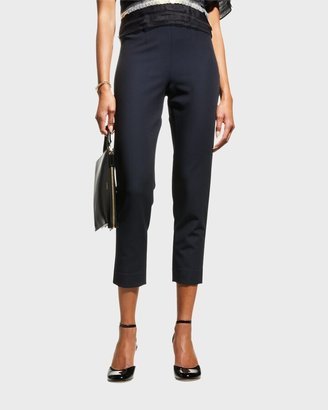 Lucy Cropped Stretch Straight-Leg Pants