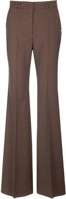 High Waist Flared Trousers-AO