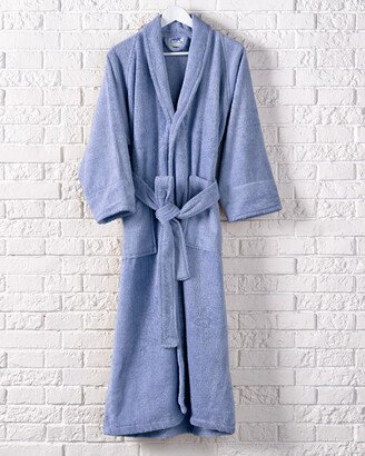 Long-Staple Combed Terry Unisex Adult Long Staple Combed Cotton Bathrobe-AB