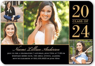 Graduation Invitations: Proud Moment Graduation Invitation, Black, Matte