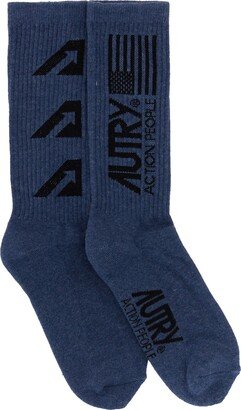 Jaquard Logo Socks