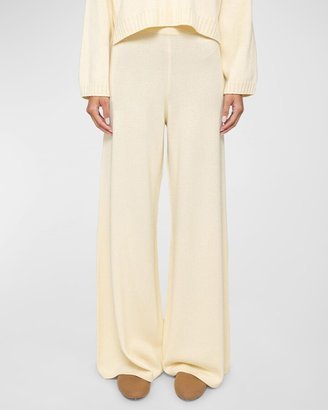 Zoe Wide-Leg Cashmere-Blend Pants