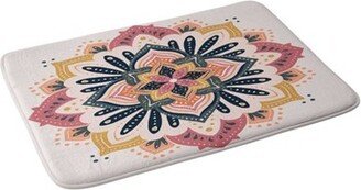 Avenie Mandala Bath Mat Pink