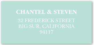 Address Labels: Picture Perfect Couple Address Label, Green, Matte