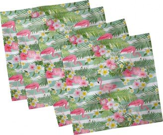 Flamingo Set of 4 Napkins, 12 x 12