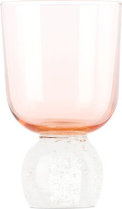 Misette Pink Bubble Glass Tumbler