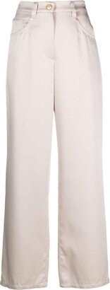 High-Waisted Wide-Leg Trousers-AQ