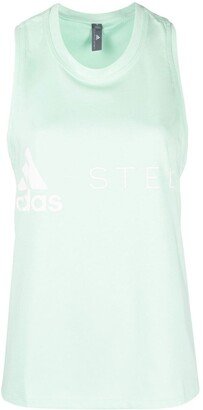 Logo-Print Tank Top-AB