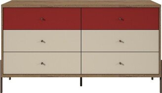 59 Joy Wide Double Dresser Red/Off-White